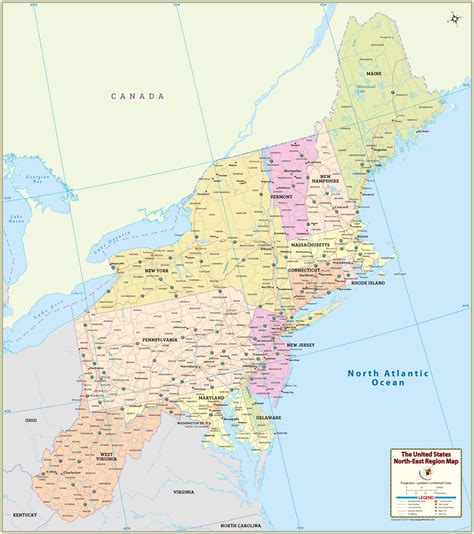 Future of MAP and its Potential Impact on Project Management Map of Northeastern United States